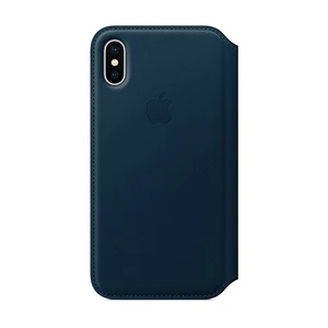 Apple iPhone X Leather Folio - Cosmos Blue