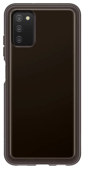 Poloprůhledný zadní kryt pro Samsung Galaxy A03s, EF-QA038TBE, černá