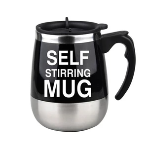 450ml Self Stirring Mug Automatic Mixing Mug Coffee Milk Grain Oat Stainless Steel Thermal Cup Double Insulated Smart Cu