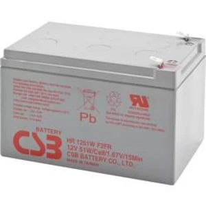 Olověný akumulátor CSB Battery HR 1251W high-rate HR1251WF2, 12 Ah, 12 V