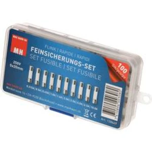 Sada trubičkových pojistek Max Hauri AG 128449, (Ø x d) 5 mm x 20 mm F rychlá, 100 ks