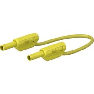 Stäubli SLK205-K bezpečnostní měřicí kabely [2mm bezpečnostní zástrčka - 2mm bezpečnostní zástrčka] žlutá, 1.00 m