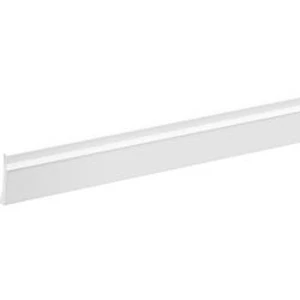 Parapetní lišta větrací žebro (d x š x v) 2500 x 3 x 20 mm Schneider Electric 5590482 metrové zboží bílá