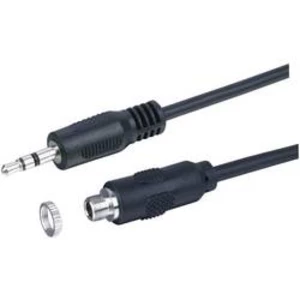 Jack audio prodlužovací kabel Kash 35D019, 20.00 cm, černá