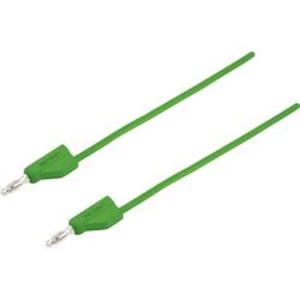 VOLTCRAFT MSB-300 měřicí kabel [lamelová zástrčka 4 mm - lamelová zástrčka 4 mm] zelená, 1.00 m