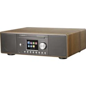 Internetové stolní rádio Albrecht DR 890, AUX, Bluetooth, CD, DLNA, internetové rádio, USB, Wi-Fi, vlašský ořech