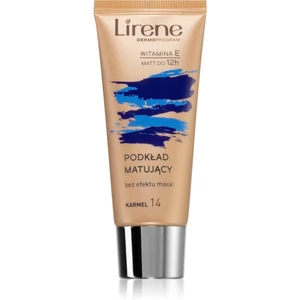 Lirene Nature Matte matující fluidní make-up pro dlouhotrvající efekt odstín 14 Caramel 30 ml