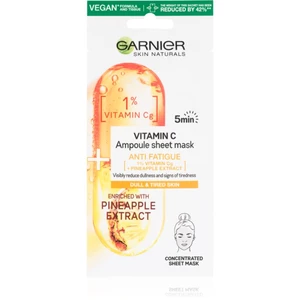 Garnier Skin Naturals Vitamin C plátýnková maska s energizujícím účinkem 15 g