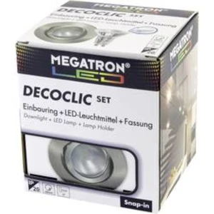 Vestavné svítidlo - LED Megatron MT75403 GU10, GU5.3, 6 W, železo (kartáčované)