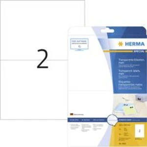 Herma 4683 etikety 210 x 148 mm poylesterová fólie transparentní 50 ks permanentní univerzální etikety, etikety odolné proti vlivům počasí