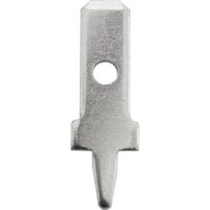 Faston zástrčka Vogt Verbindungstechnik 3775l08.28 2.8 mm x 0.8 mm, 180 °, bez izolace, kov, 100 ks