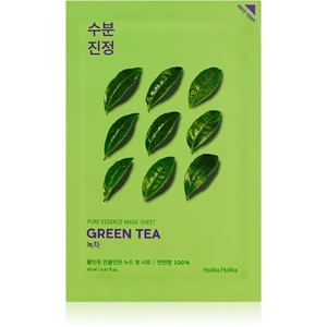 Holika Holika Pure Essence Green Tea ošetrujúca plátienková maska pre citlivú pleť so začervenaním 23 ml