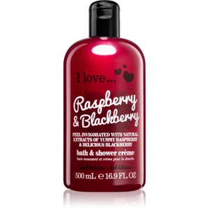 I love... Raspberry & Blackberry sprchový a kúpeľový krém 500 ml