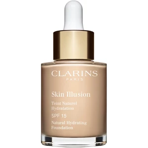 Clarins Skin Illusion Natural Hydrating Foundation rozjasňujúci hydratačný make-up SPF 15 odtieň 105N Nude 30 ml