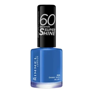Rimmel London 60 Seconds Super Shine 8 ml lak na nehty pro ženy 828 Danny Boy, Blue!