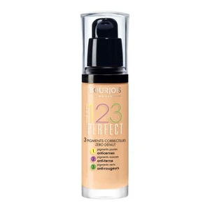 BOURJOIS Paris 123 Perfect 30 ml make-up 54 Beige na všechny typy pleti; na dehydratovanou pleť; na rozjasnění pleti; proti zarudlé pleti