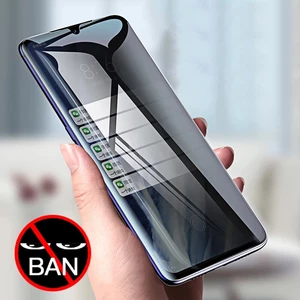 Bakeey Curved-Screen Anti-Peeping Anti-Explosion Full Coverage Tempered Glass Screen Protector for Xiaomi Mi 10 Lite Non