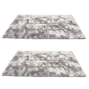 Soft Fluffy Sheepskin Rug Nordic Bedroom Carpet Floor Bedside Long Pile Shaggy Rug
