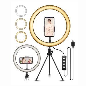 ELEGIANT 10.2 inch LED Ring Light Video Lamp with Tripod Stand for Selfie YouTube Video Live Broadcast Stream Makeup Pho