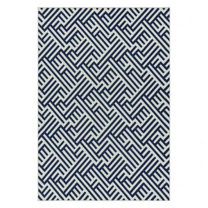 Modro-biely koberec Asiatic Carpets Antibes, 80 x 150 cm