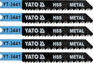 Plátky do přímočaré pily 53mm na ocel 12TPI 5ks YT-3441 YATO