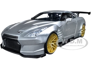 2009 Nissan GT-R (R35) Ben Sopra Silver "I Love the 2000s" Series 1/24 Diecast Model Car by Jada