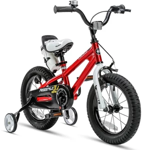 [EU Direct] RoyalBaby Freestyle Kids Bike 14 Inch Children's Bicycle BMX Stabilisers Balance Bike Boys Girls Gifts