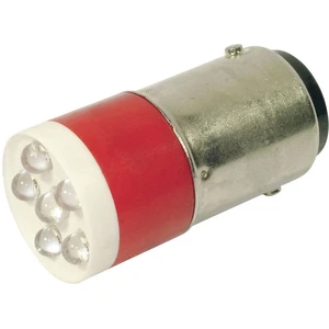 CML indikačné LED  BA15d  červená 24 V/DC, 24 V/AC  1260 mcd  18640350C