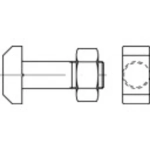 Skrutka s T hlavou TOOLCRAFT 106201 M10 DIN 261 50 mm oceľ 25 ks