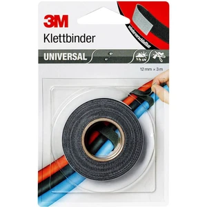 3M  pásik so suchým zipsom na spojovanie  (d x š) 3 m x 12 mm čierna, sivá 1 ks