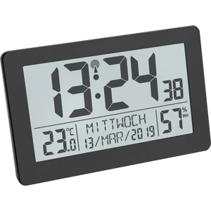 TFA Dostmann 60.2557.01 DCF rádiové hodiny 206 mm x 30 mm x 130 mm  čierna veľký displej