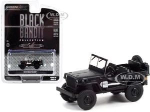 1942 Willys Jeep "Black Bandit" Series 25 1/64 Diecast Model Car by Greenlight