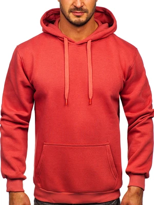 Koralová pánská mikina s kapucí anorak Bolf B1004