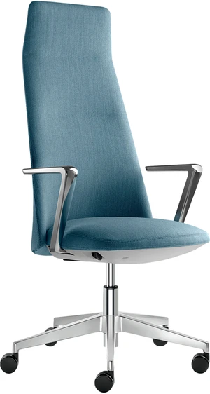 LD SEATING Kancelářské křeslo MELODY DESIGN 795-FR, F40-N6, kříž hliník leštěný