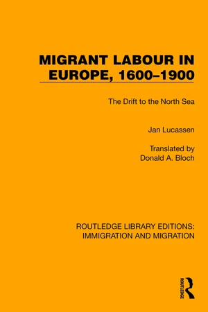 Migrant Labour in Europe, 1600â1900