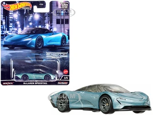 McLaren Speedtail Blue Metallic with Black Top "Exotic Envy" Series Diecast Model Car by Hot Wheels