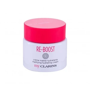 Clarins Re-Boost Matifying Hydrating 50 ml denní pleťový krém na smíšenou pleť; na mastnou pleť; na dehydratovanou pleť; na rozjasnění pleti