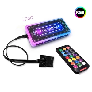 COOLMOON Computer 5V Aluminum Light Strip Chassis Light With Magnetic Multicolor RGB LED Pollution Color Atmosphere Lamp