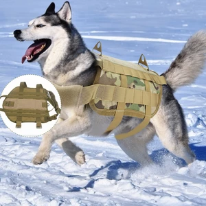 Dog Vest Training Tactical Army Dog Tape Military Dog Clothes Load Bearing Harness Outdoor Training Leash