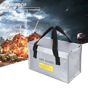 Lithium Battery Anti-explosion Bag Safety Fireproof Carry Bag Explosion Proof Waterproof Handbag 260*130*150mm