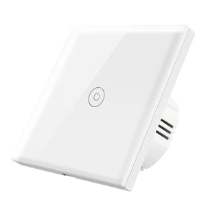 White Touch Tempered Glass European Regulations Smart Light Wall Switch Panel Home Hotel Villa Smart Home
