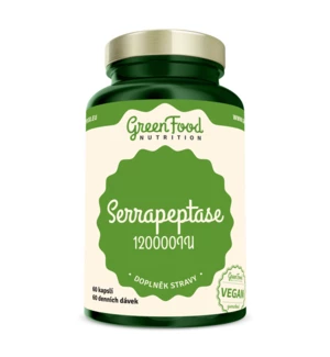 Serrapeptase 120000IU - GreenFood Nutrition, 60 kapslí,Serrapeptase 120000IU - GreenFood Nutrition, 60 kapslí