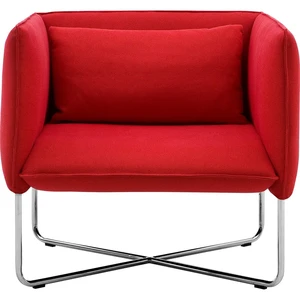 Červené kreslo Softline Groove