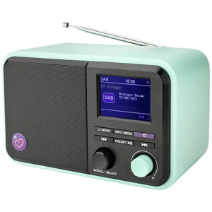 Dual BR Schlager stolný rádio DAB+, DAB, FM DAB+, USB, AUX, Bluetooth  možné znovu nabíjať čierna, zelená