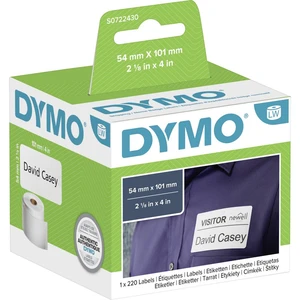 DYMO etikety v roli  99014 S0722430 101 x 54 mm papier  biela 220 ks permanentné prepravné štítky