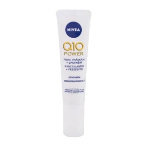 Nivea Q10 Power Anti-Wrinkle + Firming 15 ml očný krém pre ženy na veľmi suchú pleť; proti vráskam; na opuchy a kury pod očami