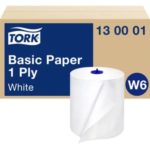 TORK 130001  papierové utierky v roli (d x š) 250 m x 19.5 cm biela  6 Role / balenie 1 sada