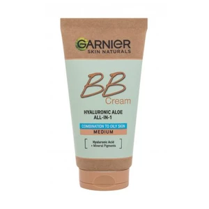 Garnier Skin Naturals BB Cream Hyaluronic Aloe All-In-1 SPF25 50 ml bb krém pre ženy Medium na všetky typy pleti; na mastnú pleť