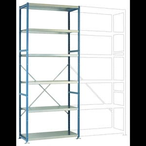 Manuflex RP1318.7035 základný modul regálu oddelenia 100 kg (š x v x h) 970 x 2500 x 400 mm ocel práškovo lakované svetl