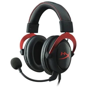 Herné slúchadlá Kingston HyperX Cloud II - Pro Gaming Headset, červené